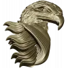 Eagle Head High-Relief STL for CNC