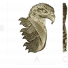 Eagle Head High-Relief STL for CNC