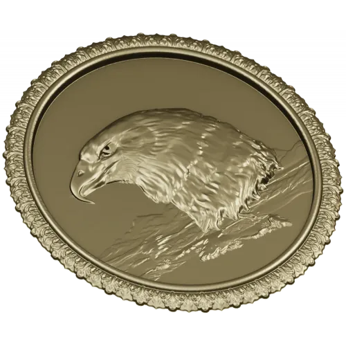Орлиный медальон - 3D модель STL для ЧПУ