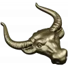 Buffalo Head STL 3D Model for CNC Milling
