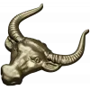 Buffalo Head STL 3D Model for CNC Milling