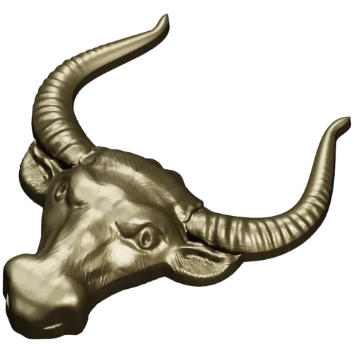 Buffalo Head STL 3D Model for CNC Milling