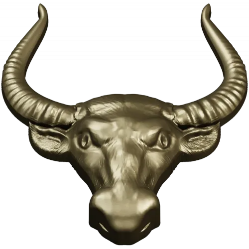 Buffalo Head STL 3D Model for CNC Milling