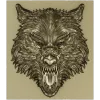 Fenrir Snarl - high-relief wolf head STL for CNC