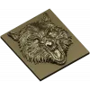 Fenrir Snarl - high-relief wolf head STL for CNC