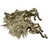 Molten Wolf Head - high-relief STL 3D model for CNC