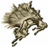 Molten Wolf Head - high-relief STL 3D model for CNC