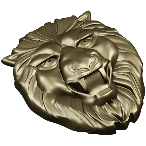Голова льва - 3D модель STL для ЧПУ