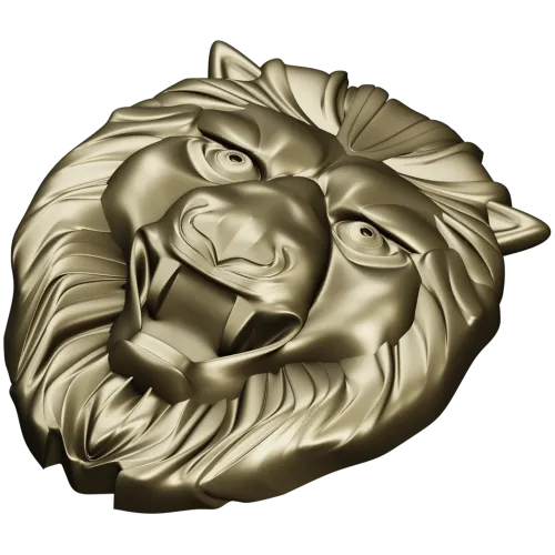 Голова льва - 3D модель STL для ЧПУ