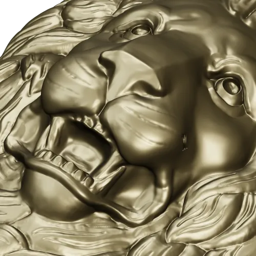 Королевская голова льва - 3D модель STL для ЧПУ