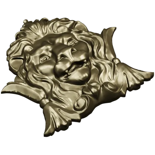 Lion Crest Relief - STL 3D Model for CNC Router