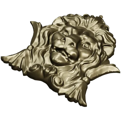 Lion Crest Relief - STL 3D Model for CNC Router