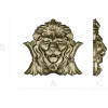 Lion Crest Relief - STL 3D Model for CNC Router