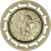 Lion Head Medallion STL 3D Model for CNC