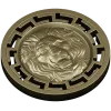 Lion Head Medallion STL 3D Model for CNC
