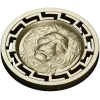 Lion Head Medallion STL 3D Model for CNC