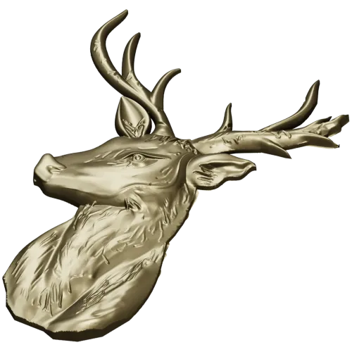 Голова оленя - 3D модель STL для ЧПУ