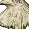 Regal Eagle Head - high-relief STL for CNC milling