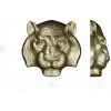 STL модель головы тигра - барельеф для ЧПУ