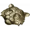 Tiger head relief STL for CNC milling - high-detail 3D model