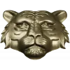 Tiger head relief STL for CNC milling - high-detail 3D model
