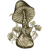 Mushroom Elder - 3D STL Relief for CNC