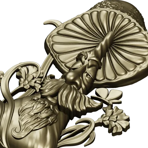 Mushroom Elder - 3D STL Relief for CNC