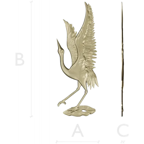 Crane Ascension - STL 3D model for CNC relief