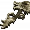 Ornamental Dragon STL for CNC - high-relief decorative 3D model