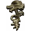 Ornamental Dragon STL for CNC - high-relief decorative 3D model