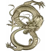 Dragon bas-relief STL for CNC router