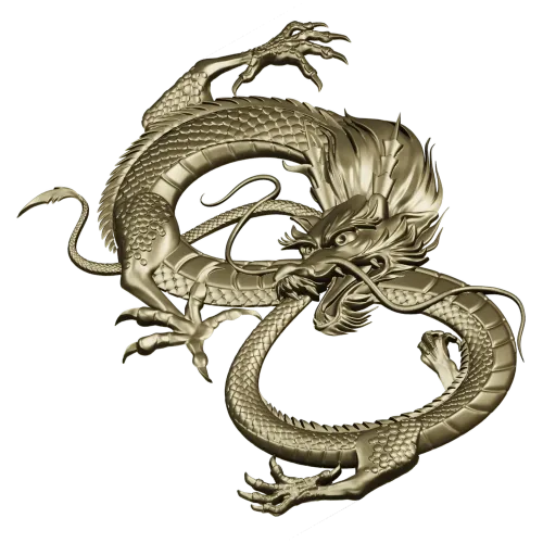 Dragon bas-relief STL for CNC router