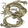 Dragon bas-relief STL for CNC router