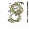 Dragon bas-relief STL for CNC router