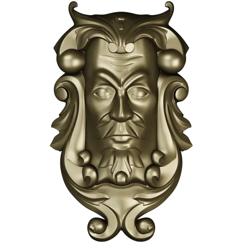 Baroque Grotesque Mask - STL 3D Model for CNC