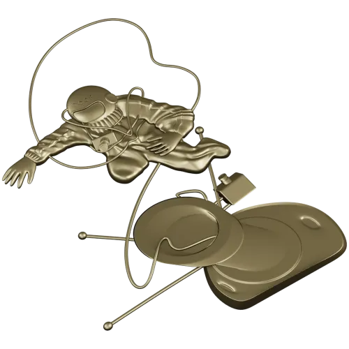 Soviet cosmonaut relief - STL 3D model for CNC