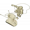 Soviet cosmonaut relief - STL 3D model for CNC