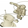Soviet cosmonaut relief - STL 3D model for CNC