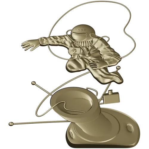 Soviet cosmonaut relief - STL 3D model for CNC