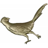 Pheasant bas-relief STL model for CNC