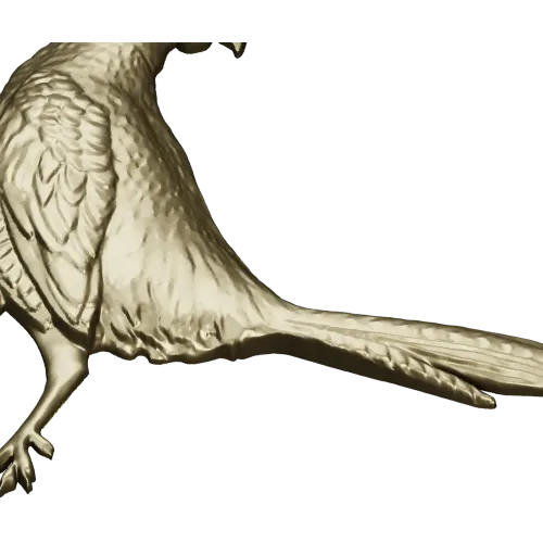 Pheasant bas-relief STL model for CNC