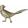 Pheasant bas-relief STL model for CNC