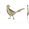 Pheasant bas-relief STL model for CNC
