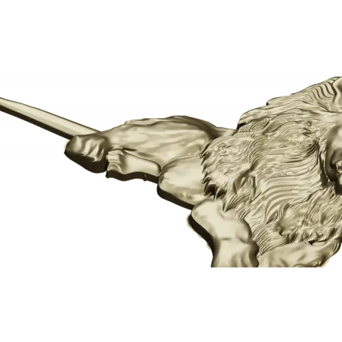 Рельефная 3D модель "Лежачий лев" для ЧПУ - STL файл