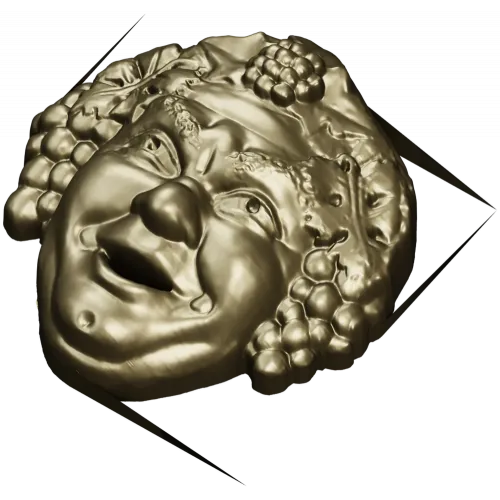 Виноградный лик - 3D модель для фрезеровки (STL)