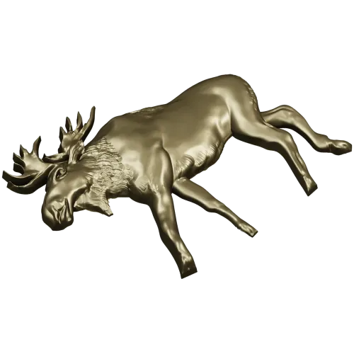 Рельефная 3D модель лося для ЧПУ (STL)