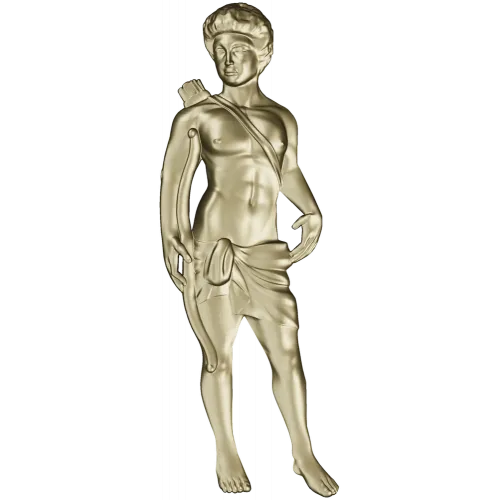 Classical Archer bas-relief STL for CNC milling