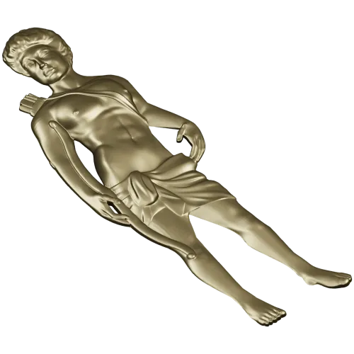 Classical Archer bas-relief STL for CNC milling
