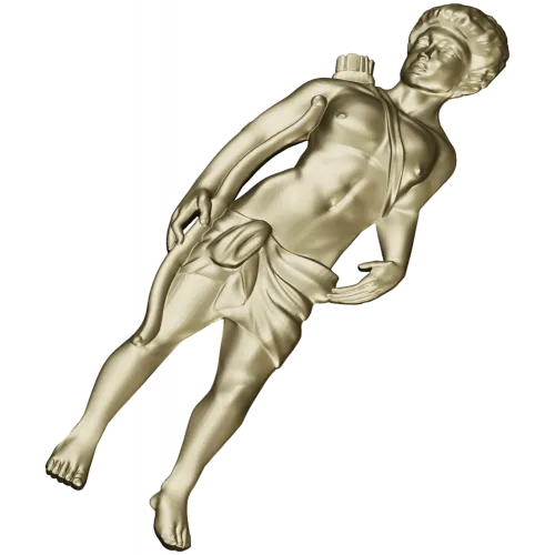 Classical Archer bas-relief STL for CNC milling