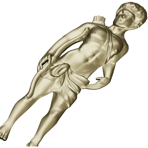 Classical Archer bas-relief STL for CNC milling